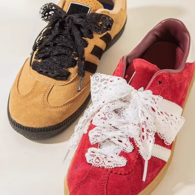 Lacets plats en dentelle de 2.9CM de largeur pour baskets