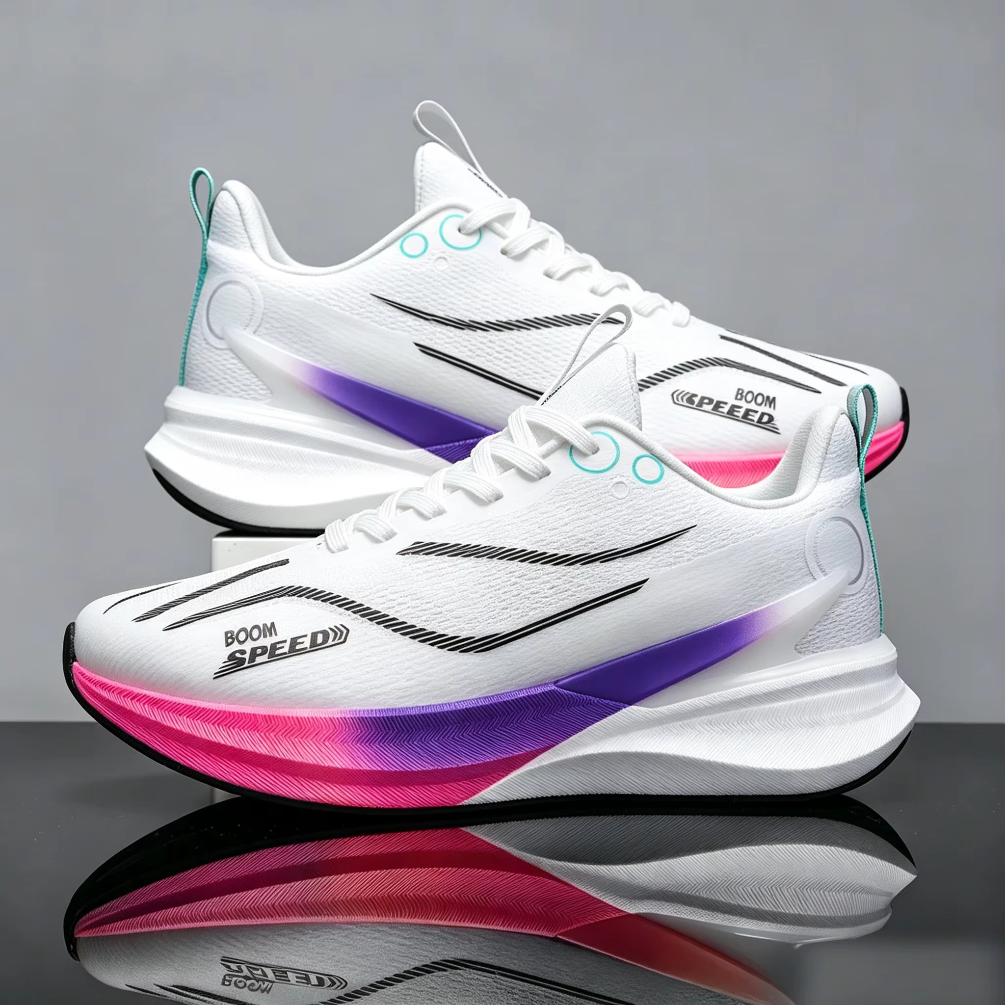 Chaussures de course populaires pour hommes avec technologie de plaque en carbone