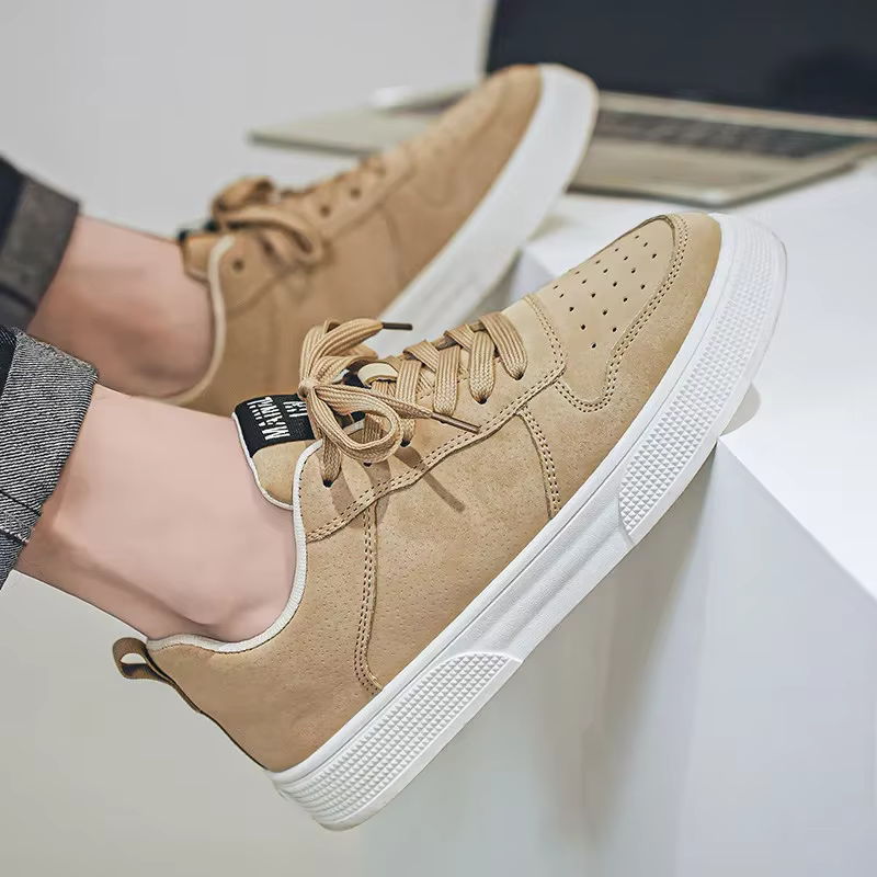 Pas cher vert homme baskets urbaines grande taille 48 plate-forme hommes chaussures de skateboard Harajuku coupe basse mâle Skate chaussure Zapatos Hombre
