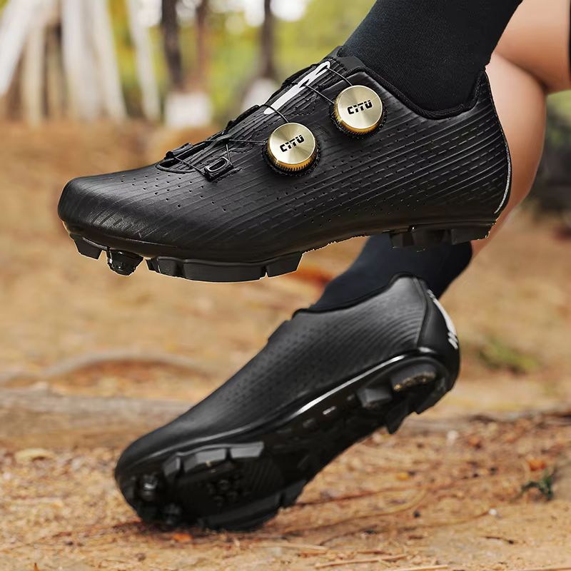 Baskets de cyclisme crampons chaussures homme pédale plate vtt chaussure de vélo vitesse