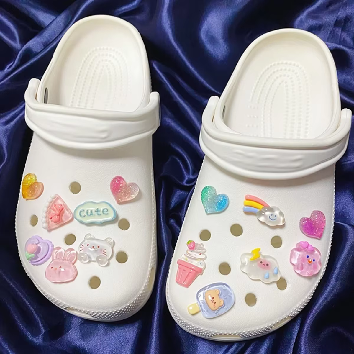 Ensemble de breloques de chaussures en cristal