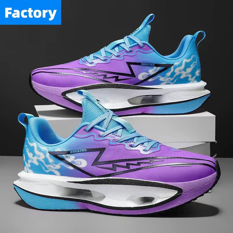 Chaussures de course Marathon Spécialité Homme Sport Plaque Carbone Respirantes Ultralégères Femme Confortables Athlétiques Amorti Stabilité Baskets