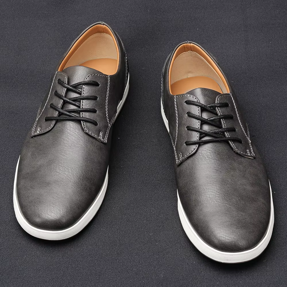 Baskets en cuir confortables à la mode pour hommes
