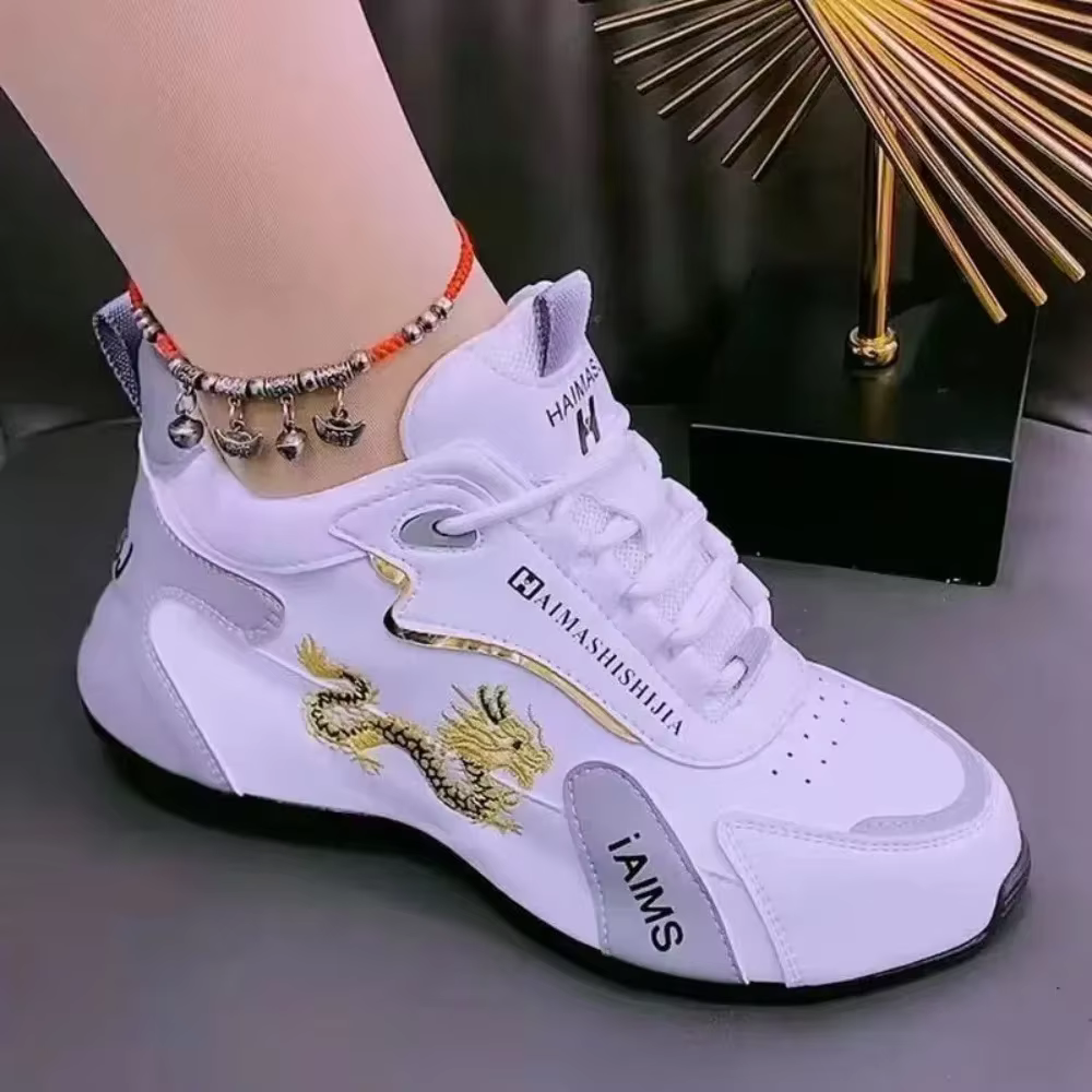 Baskets de Styliste en Cuir pour Femme