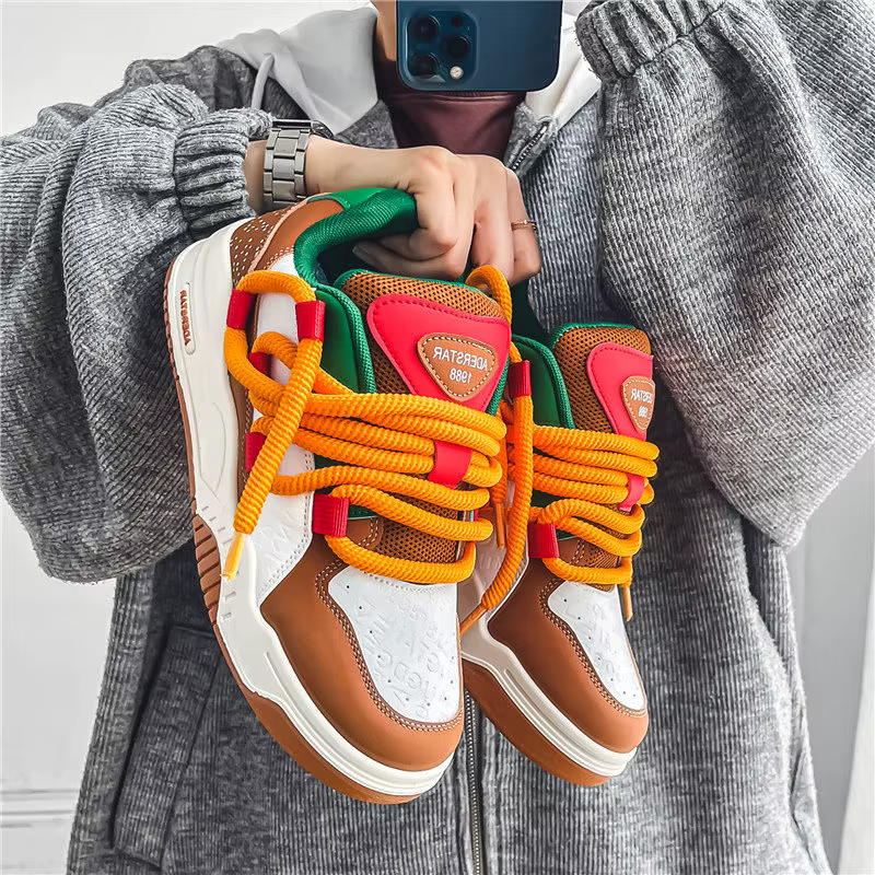 2025 Streetwear Hip Hop baskets hommes originaux sport Skateboard chaussures homme mode bas