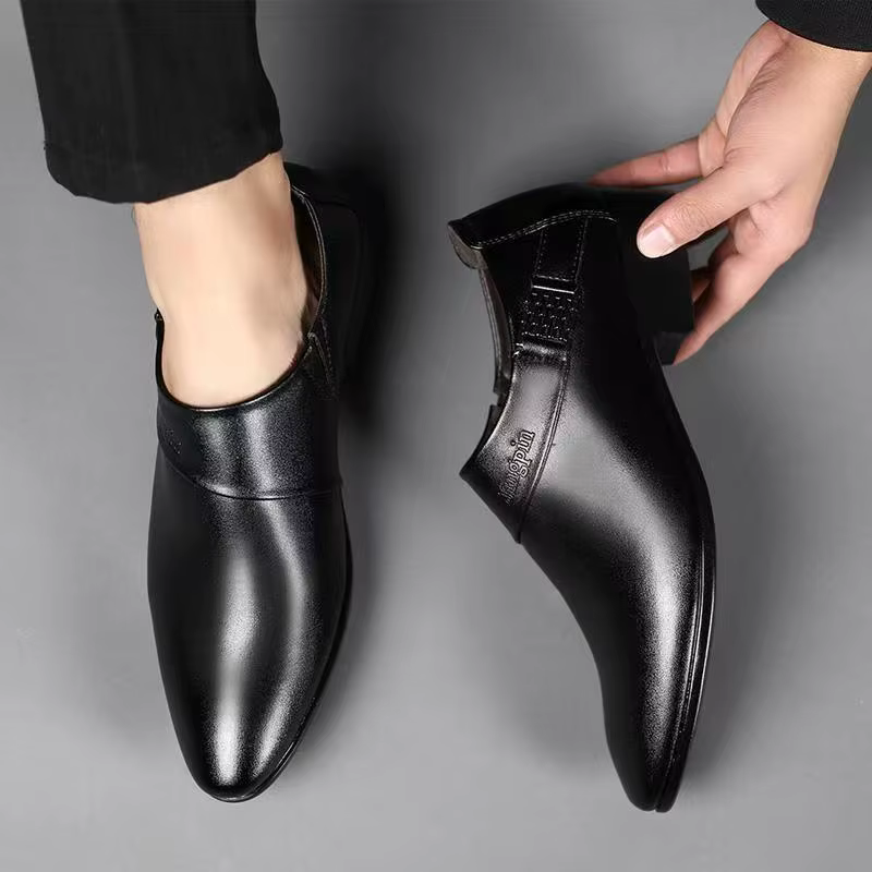 Chaussures sociales décontractées en cuir pour hommes