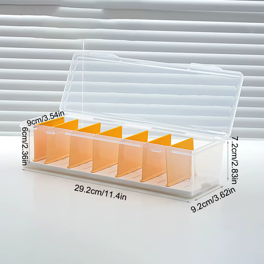 Boîte de rangement de cartes avec panneaux de séparation