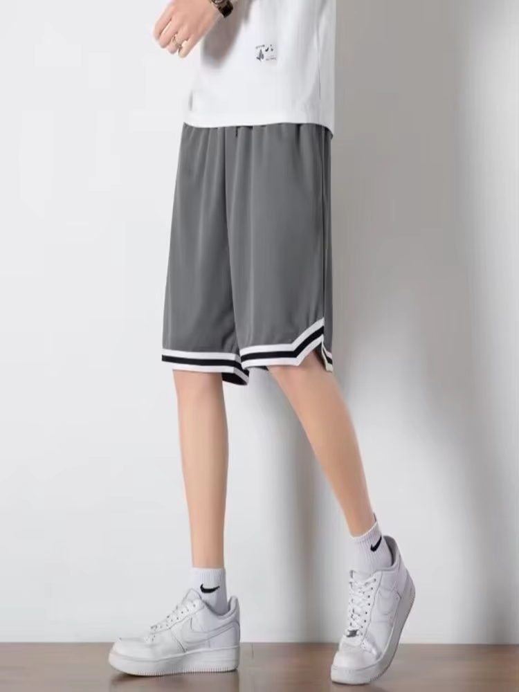 Short de basket-ball pour hommes, entraînement sportif d'été en 2024, pantalons décontractés, amples et respirants, short américain à cinq points