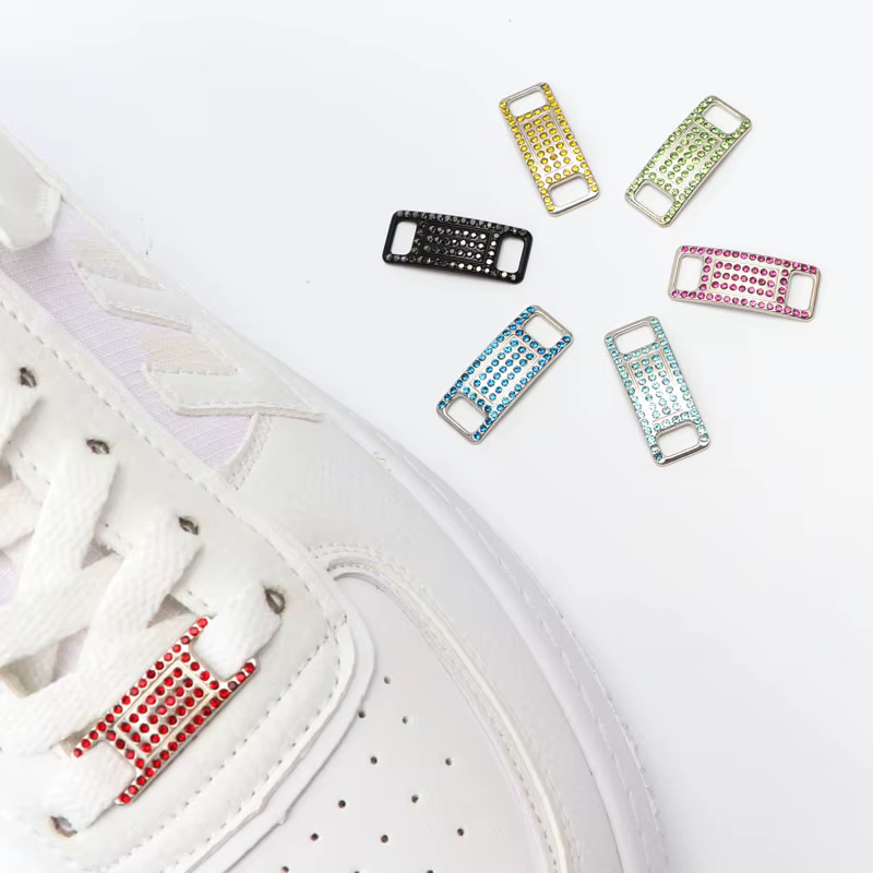 Coloré strass boucle lacets AF1 chaussure décoration bijoux baskets chaussures breloques bricolage