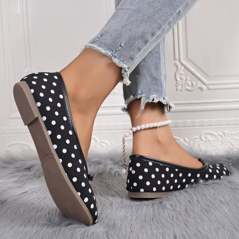 Nouvelles Chaussures Plates Confortables Tout-Saison 2026 pour Femmes - Ballerines à Nœud Papillon