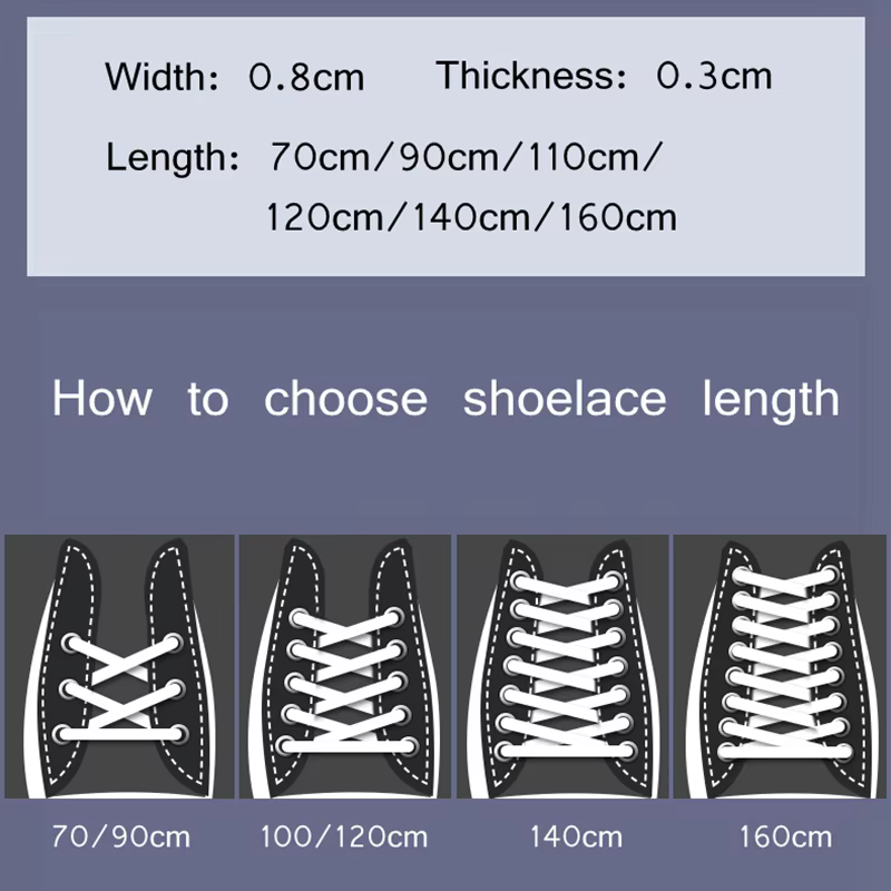 1 paire de lacets de chaussures noirs et blancs