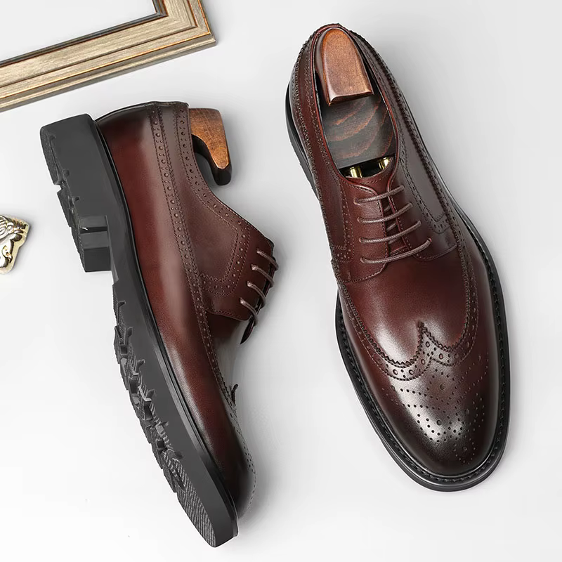 Chaussures à lacets homme, style anglais,