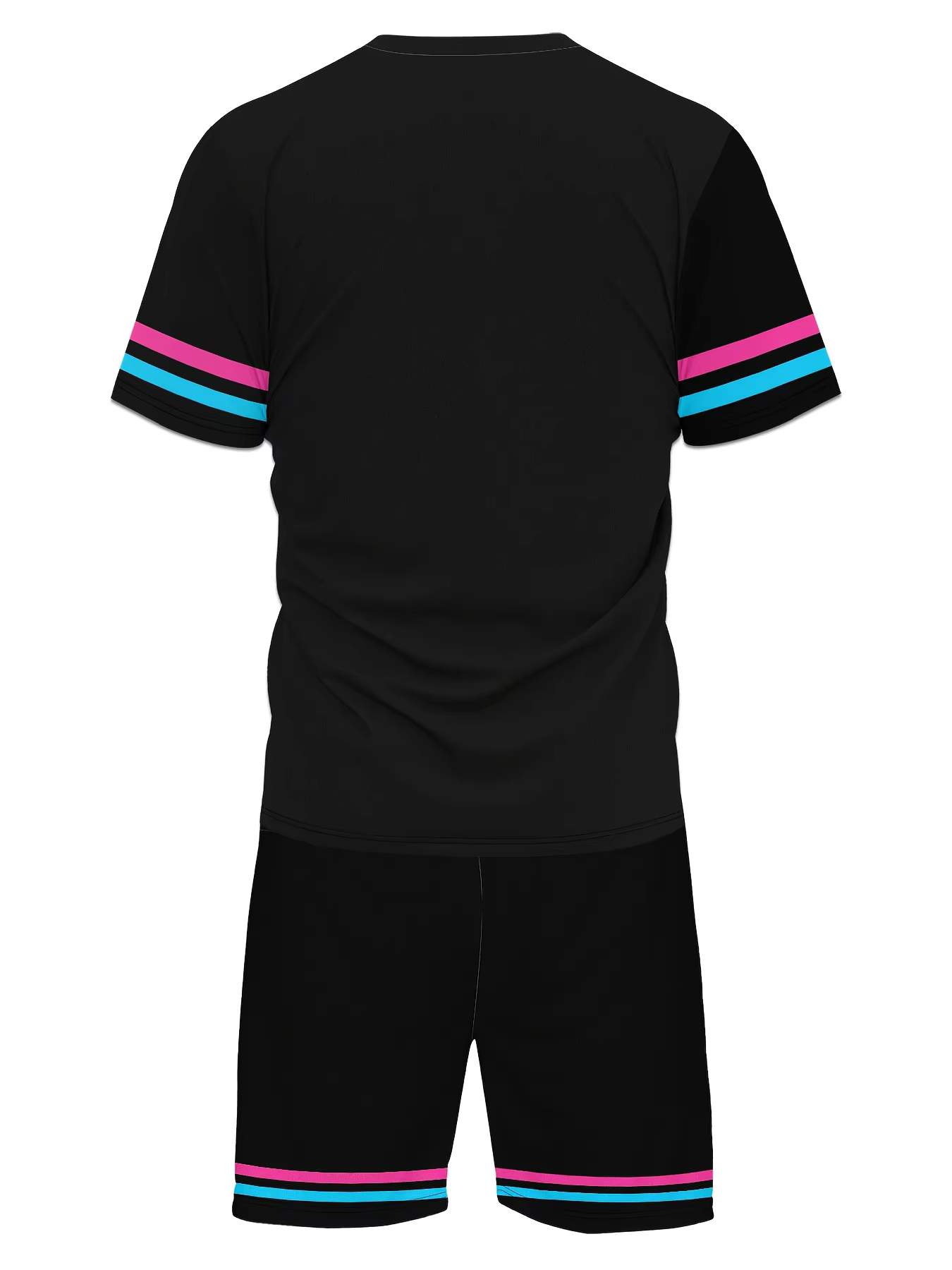 Nouvel ensemble décontracté pour homme : T-shirt à manches courtes imprimé MIAMI NO.3 et short – Maillot de basketball et survêtement 2 pièces pour adulte