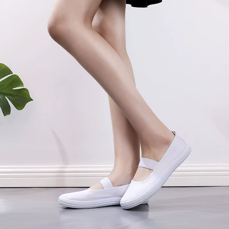Chaussures pour femmes bas blanc dames