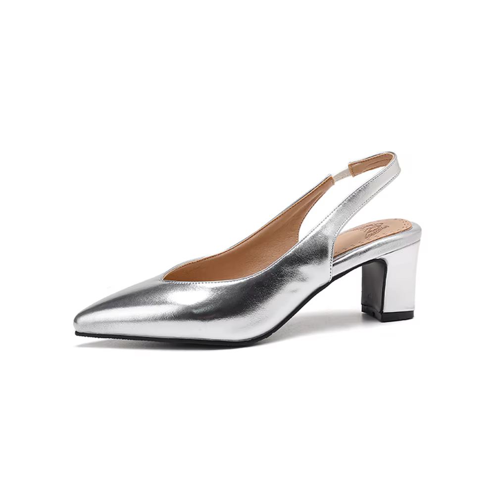 Sandales à talons épais pour femmes, mode printemps-été, robe pointue, couvre-chaussures de mariée, vêtements de travail, escarpins, chaussures BK19-21