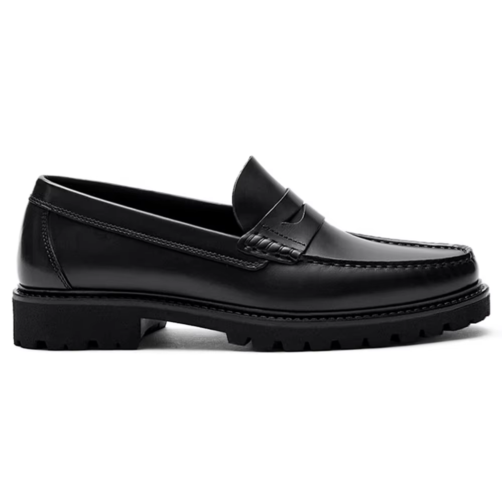 Mocassins en cuir pleine fleur pour hommes