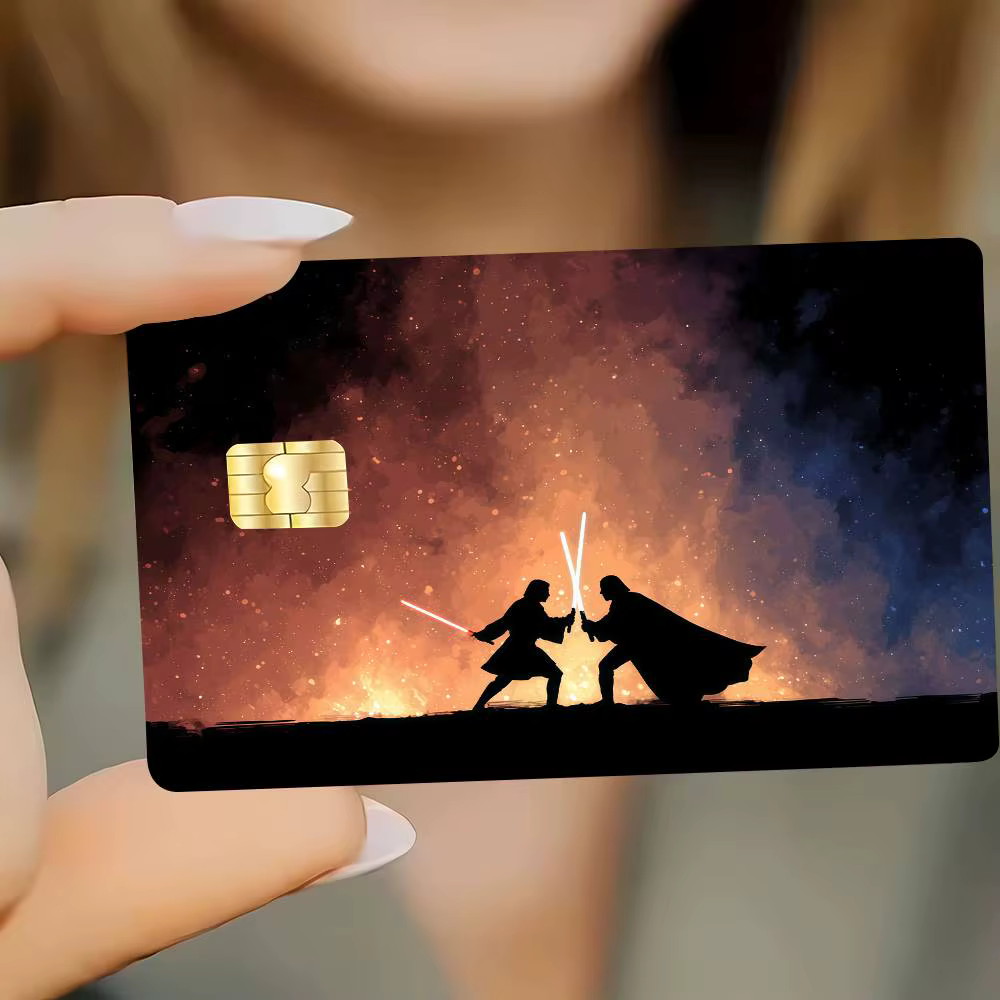 Autocollants pour cartes de crédit S-STAR W-WARS Classic Movie Cover, impression d'image d'anime sur toile, décoration manga HD