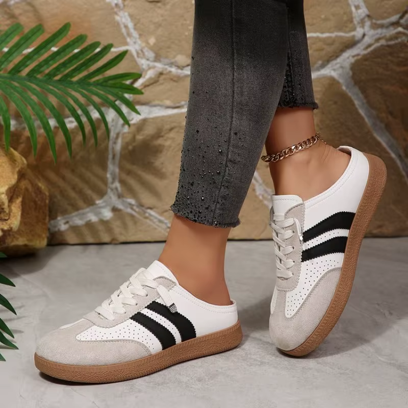Nouvelles baskets mules pour femmes 2026 – Chaussures décontractées respirantes à lacets