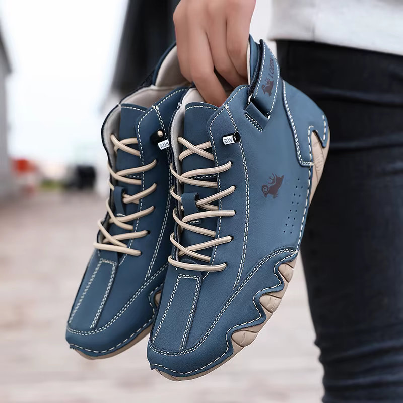 Baskets en cuir pour hommes, chaussures décontractées, mocassins de marche en plein air, confortables, bottes de luxe, nouvelle collection 2024