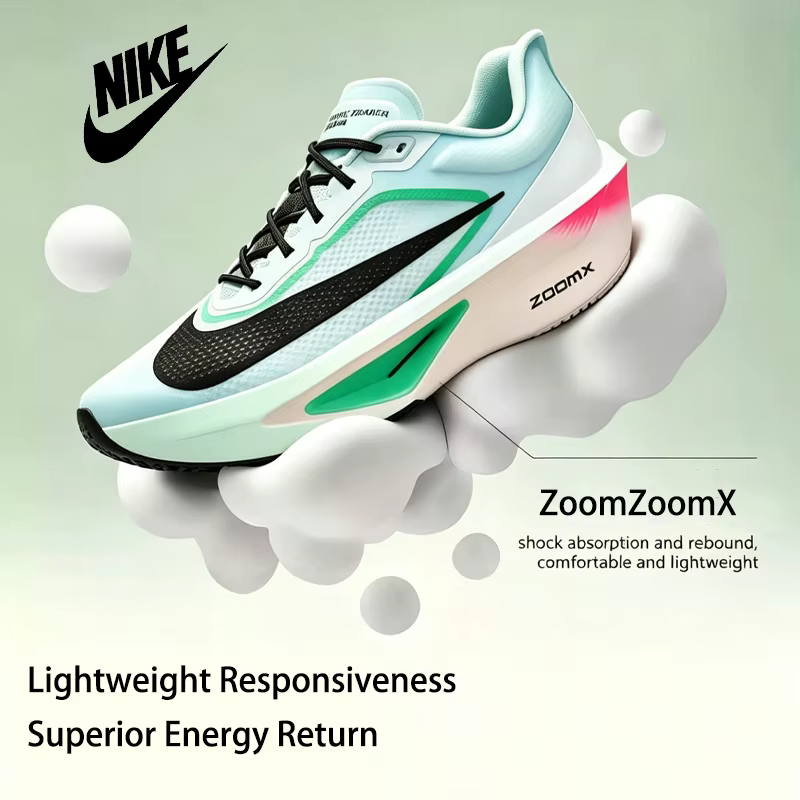 Nike Zoom Fly 6 Chaussures de course sur route pour hommes – Baskets légères et respirantes avec amorti en mousse ZoomX FN8454-402/800/004/403
