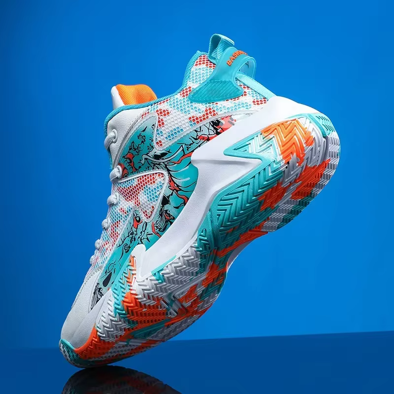 Nouveauté chaussures de basket-ball légères pour hommes respirant Confortable