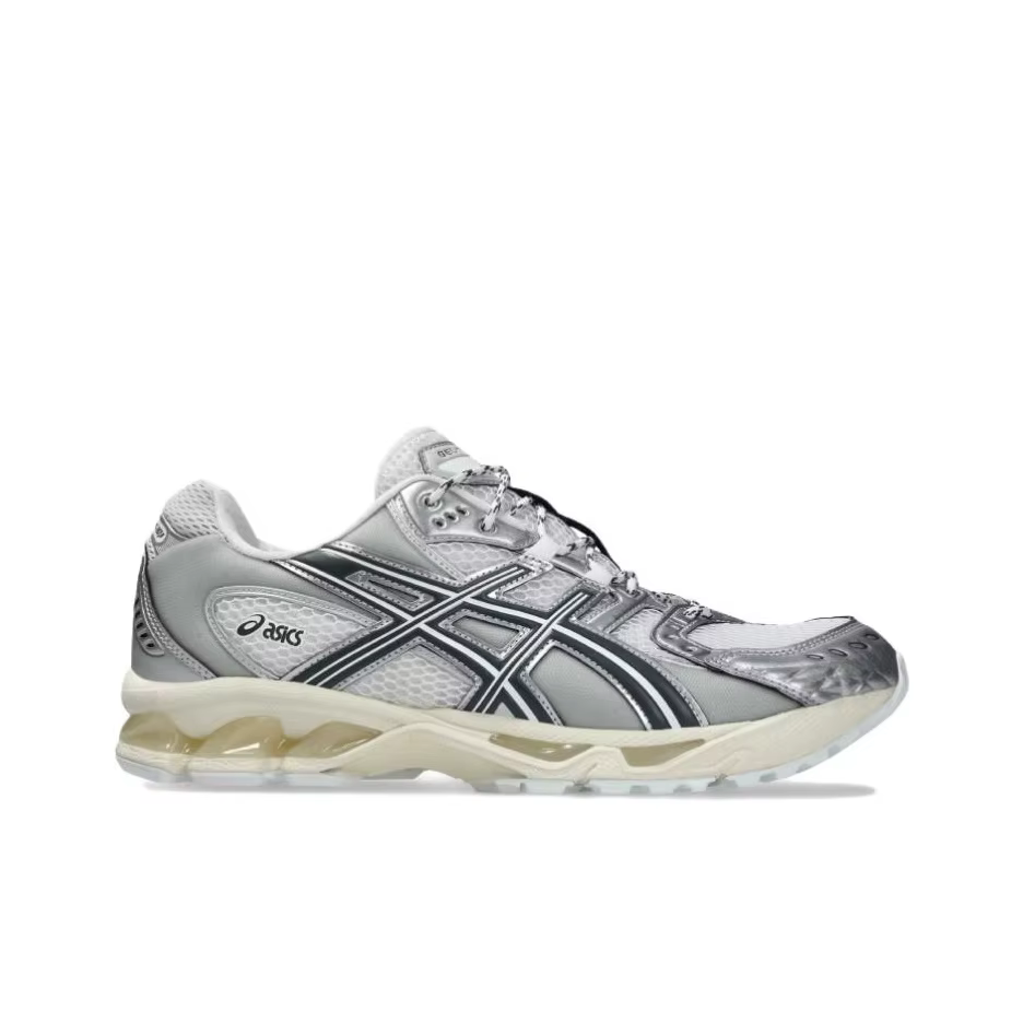 ASICS GEL Nimbus 10.1 Chaussures de course décontractées basses unisexes Blanc Argent 1203A820-100