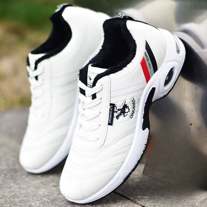 Baskets en cuir pour hommes chaussures polyvalentes décontractées