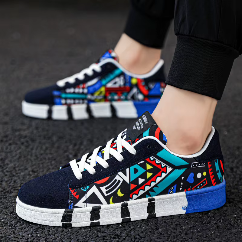 YRZL chaussures de Skateboard hommes toile baskets décontracté respirant