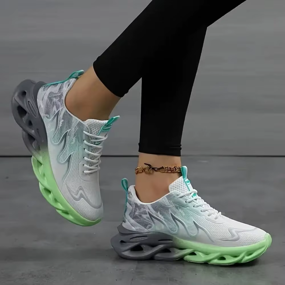 Femmes dames marche Tennis chaussures sans lacet léger décontracté course baskets semelle souple confortable formateurs Zapatos De Mujer