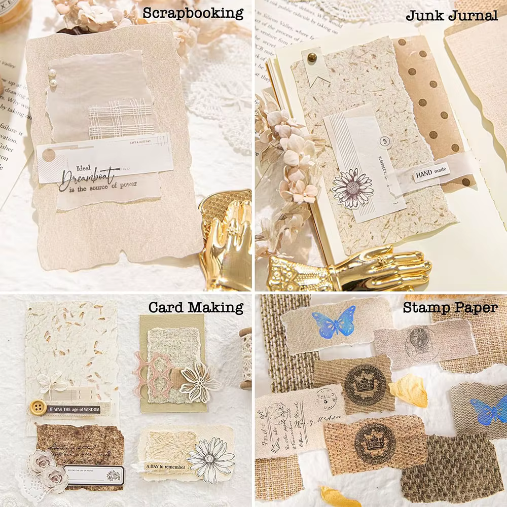 28 feuilles de papier pour Scrapbook esthétique, Kit de fournitures en Relief, papier Vintage, papiers pour Scrapbooking, papier texturé en relief, décoratif pour Journal