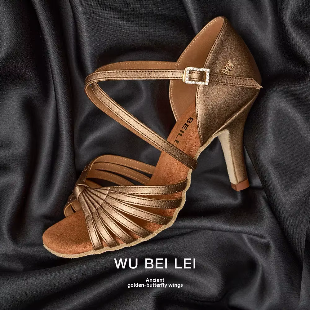 Chaussures de danse latine pour femmes avec semelle souple pour usage intérieur professionnel chaussures de danse à talons hauts vêtements de danse pour femmes en gros