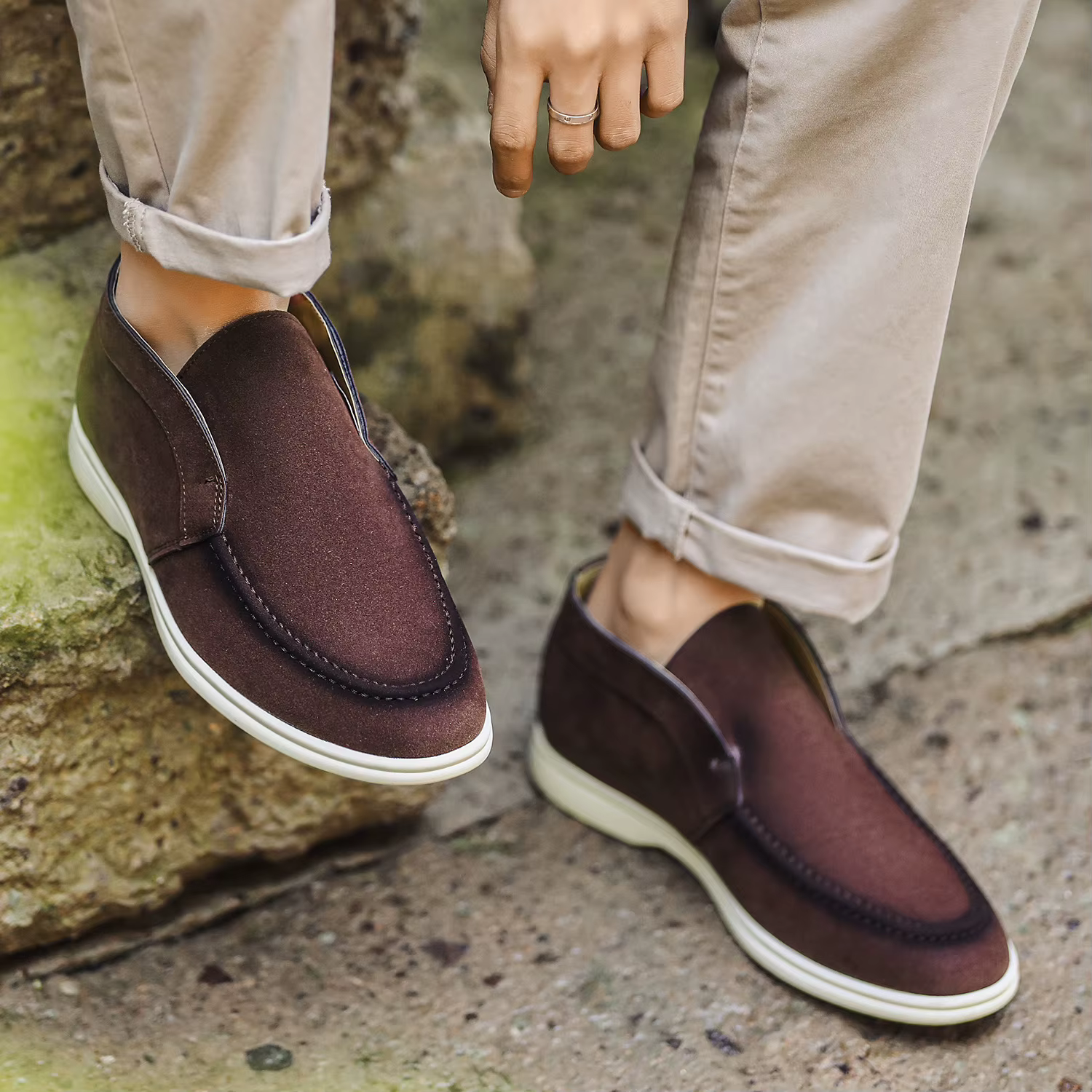 Mocassins taille moyenne pour hommes