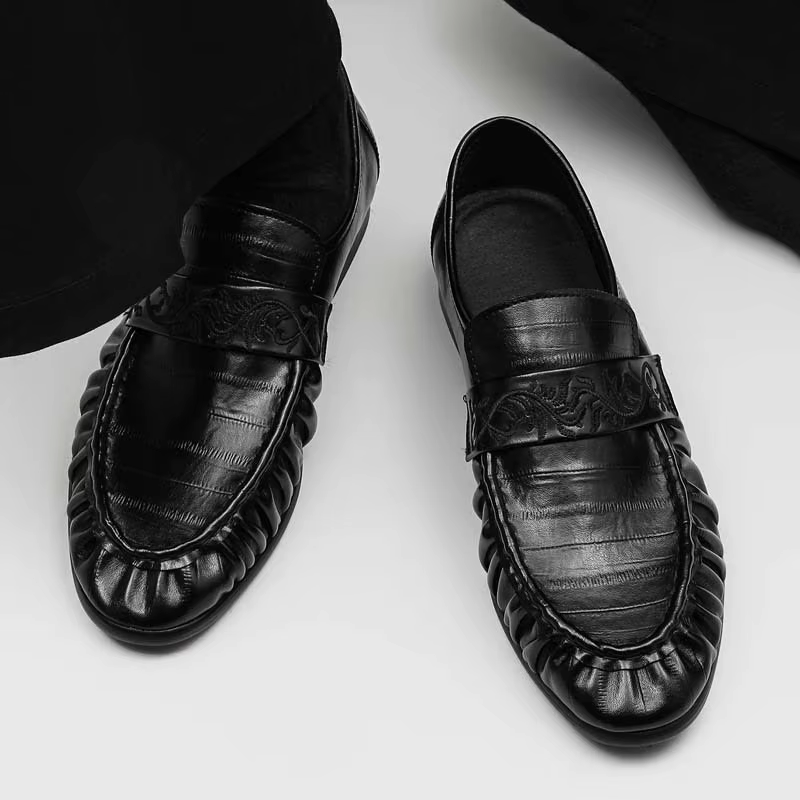 Chaussures Derby Noires pour Hommes – Style Décontracté et Professionnel