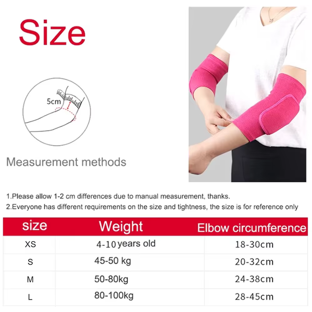 2 pièces de coudières souples avec coussin en éponge épaisse-manchons de soutien de sport confortables adaptés au basket-ball, au volley-ball
