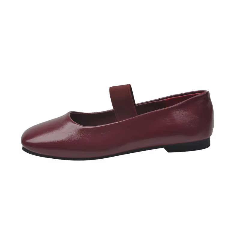 Chaussures plates de Ballet à bout carré pour femmes, chaussures de ballerine confortables à semelle souple avec bande élastique peu profonde, printemps-automne