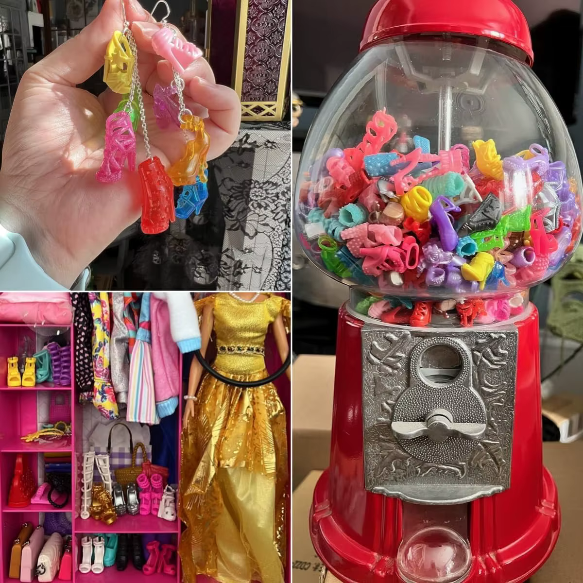 50 paires de chaussures de remplacement pour poupées, couleurs assorties, chaussures plates, chaussures à talons hauts, ensemble de bottes de remplacement pour poupée Barbie