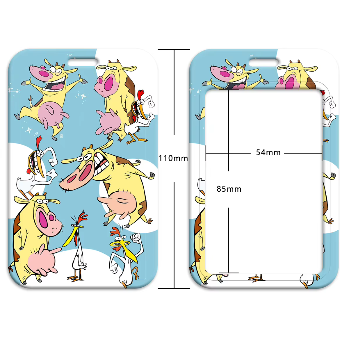 Lanière animaux Kawaii pour clés, carte d'identité, sangles de téléphone, porte-badge USB, corde de suspension DIY, lanière Lariat
