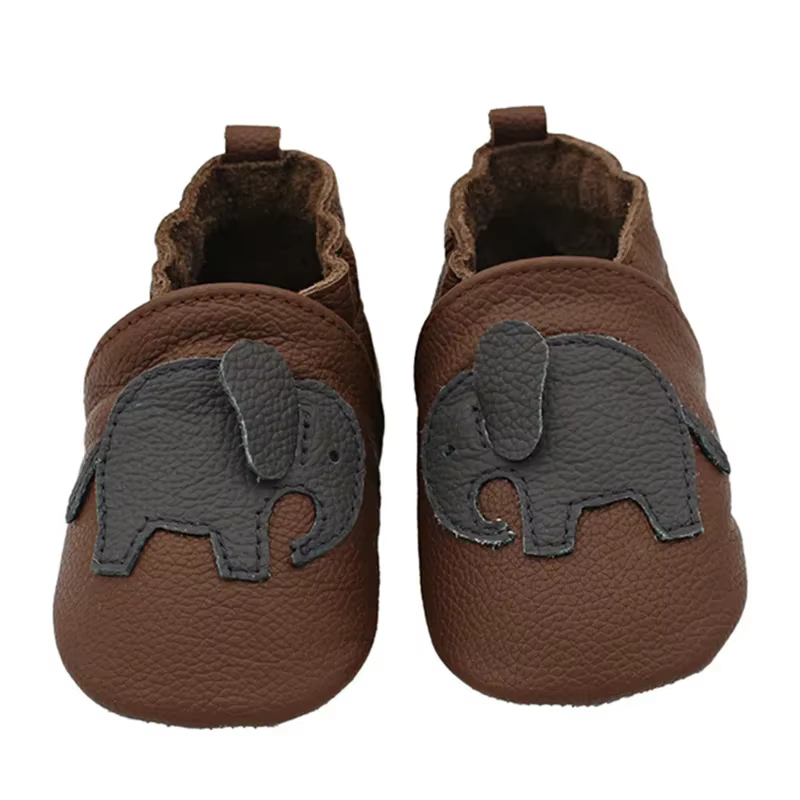 Chaussures bébé en cuir de vache souple