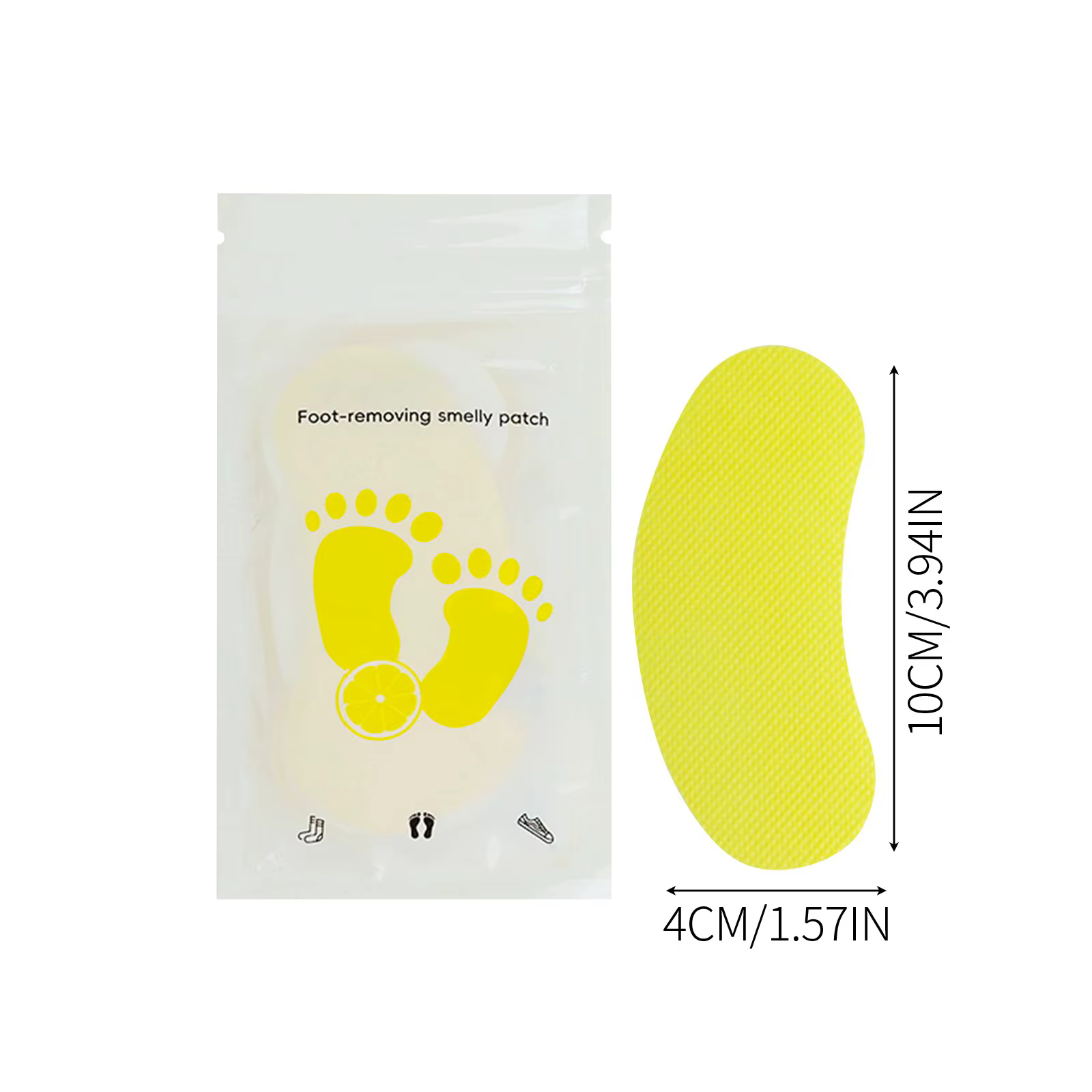 1/2/6/8/10/20 ensemble chaussures odeur dissolvant déodorant Patch saveur citron pied
