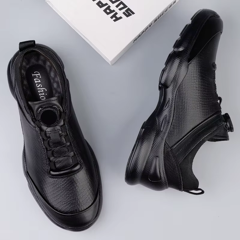 Chaussures de sport pour hommes en cuir véritable