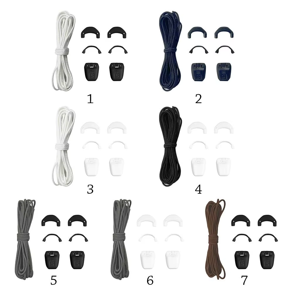 ANew-Kit de lacets rapides pour chaussures de tennis rondes