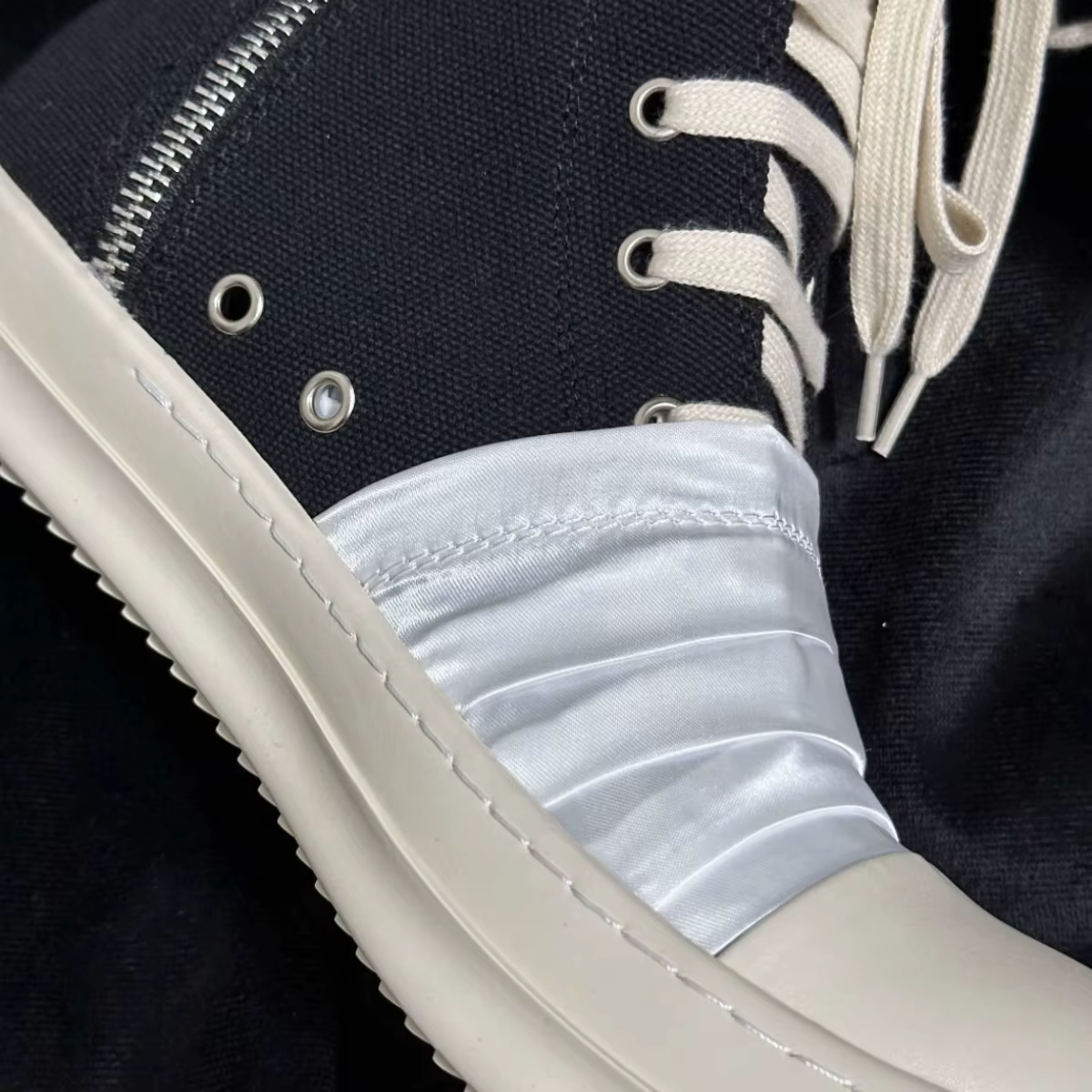 Ro marque Ro hommes chaussure femmes Sneaker blanc toile chaussures haut espadrilles décontractées fermeture éclair luxe