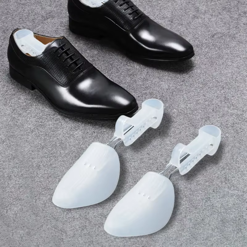 Embauchoir en plastique réglable et portable pour chaussures en cuir homme et femme