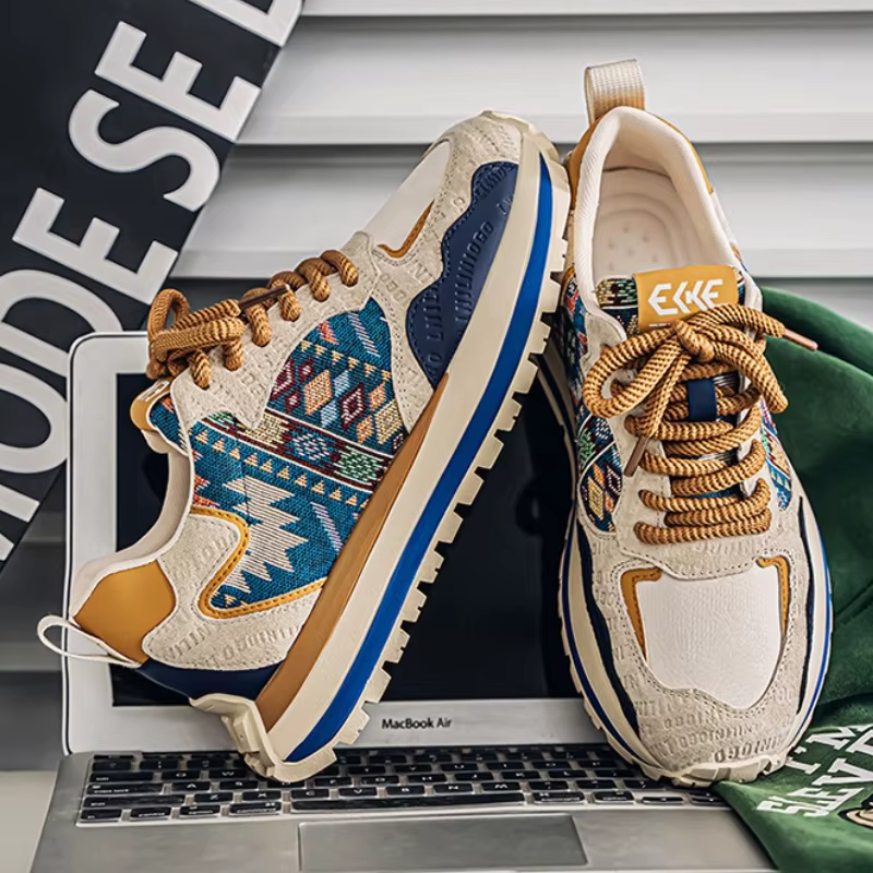 Hommes à la mode Sneaker confortable à semelles épaisses chaussures décontractées