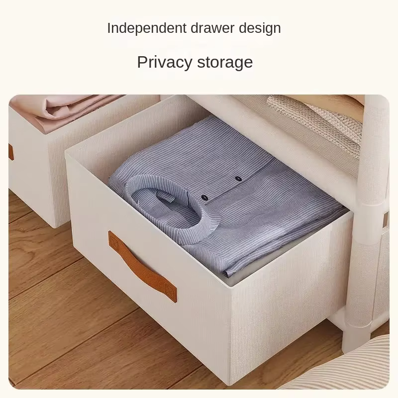 Armoire de chambre économique pour vêtements, jouets, double penderie, meuble de luxe pour chambre, accessoires de voiture, cuisine, sacs