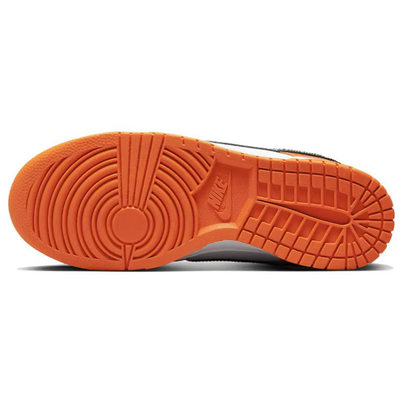 Nike Dunk Low Orange Blanc Noir Femme Rétro Streetwear Chaussures de Skateboard Décontractées Basses Antidérapantes Baskets Tendance - DJ9955-800