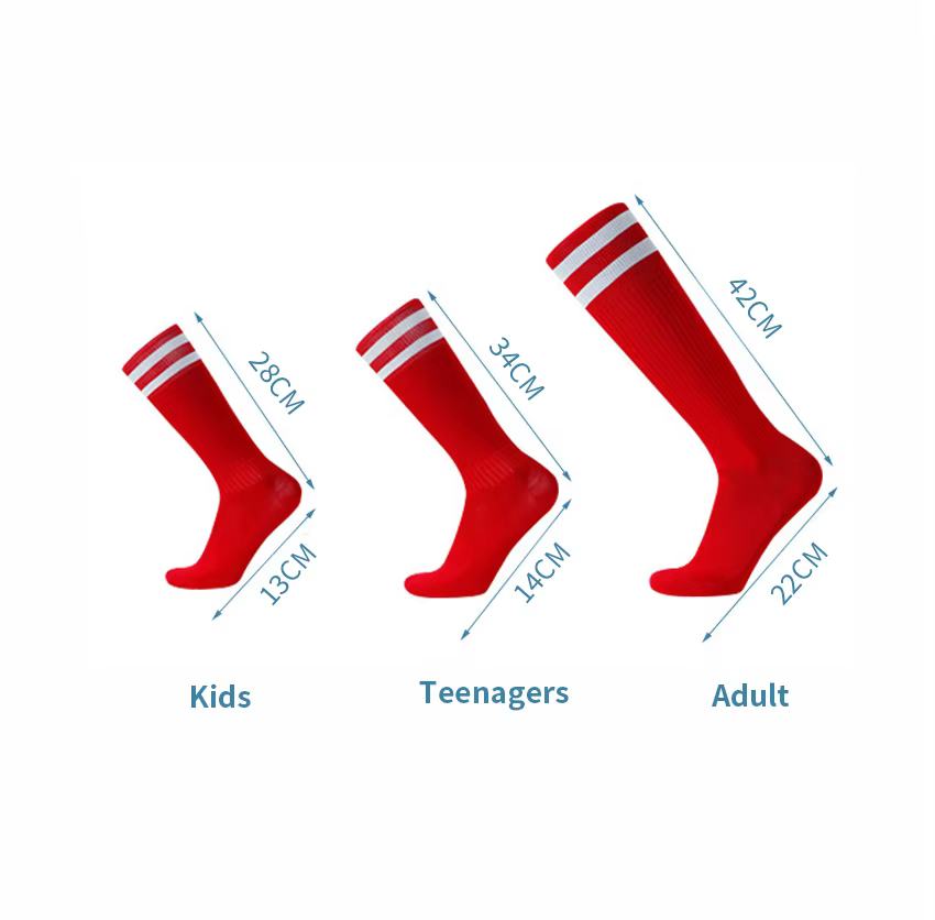 Chaussettes de Football à rayures blanches et noires pour hommes