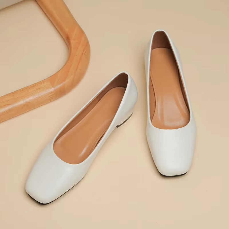 Mocassins Plats à Talons Bas Simples pour Femme
