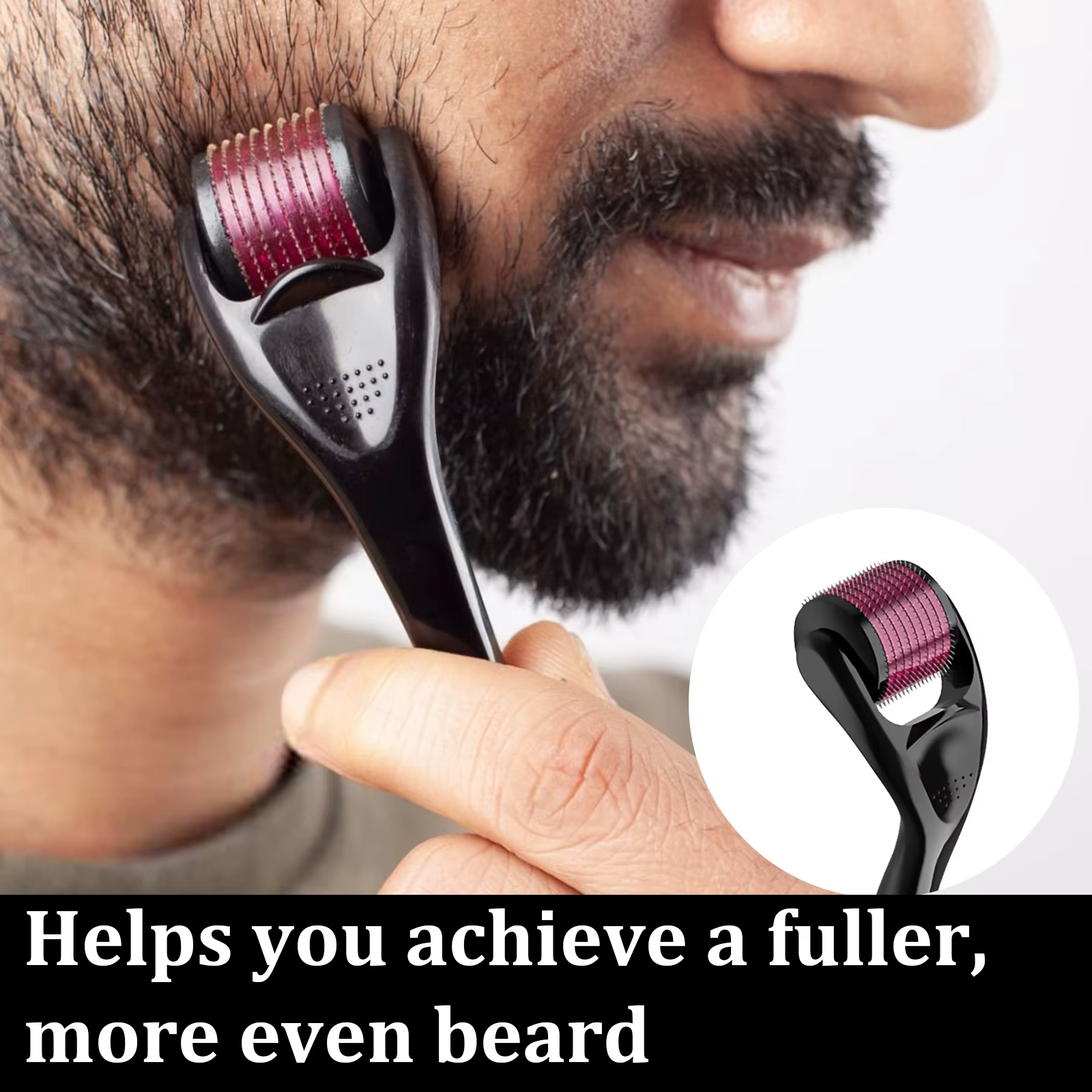 Kit de soins de barbe pour hommes, ensemble de toilettage comprenant huile de barbe, baume, peigne, ciseaux, brosse, sac, meilleur cadeau, 7 pièces