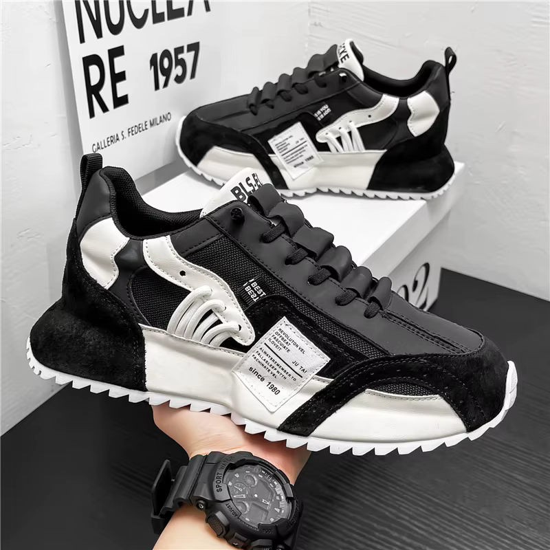 Baskets pour hommes marque de luxe chaussures décontractées respirant Sport